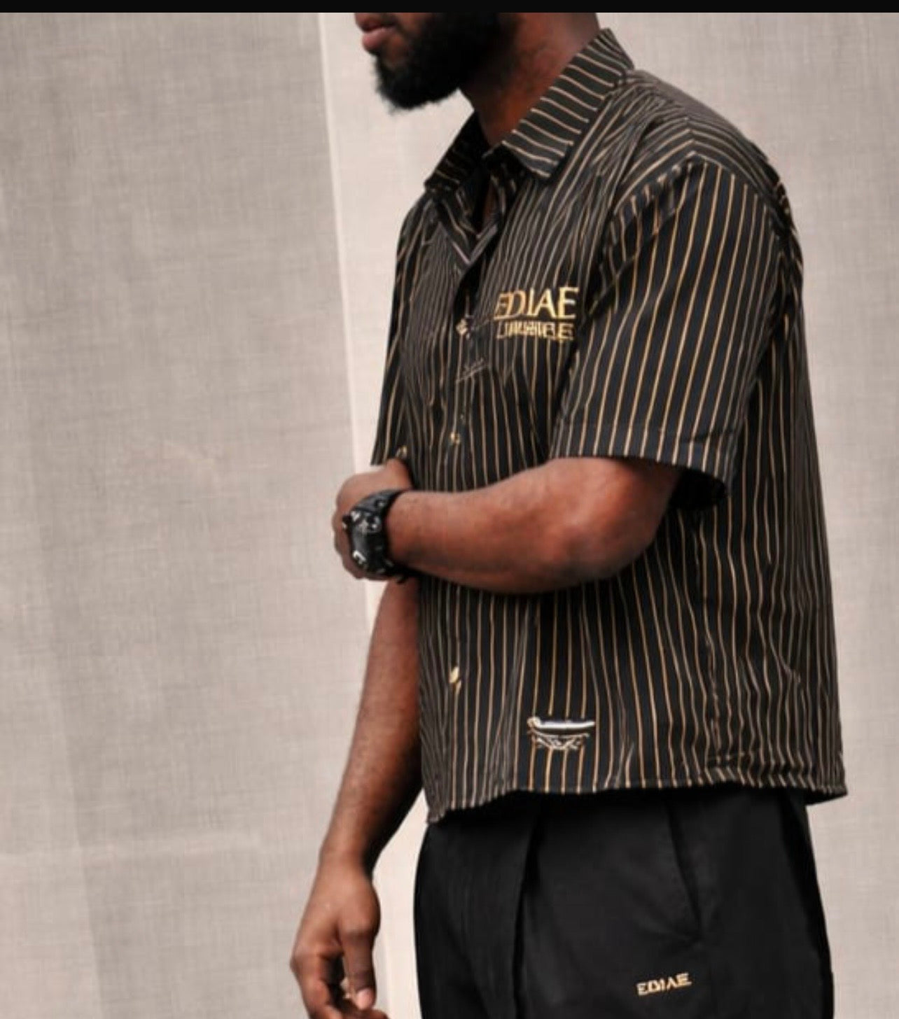 Ediae Empire Luxe pinstripe set”